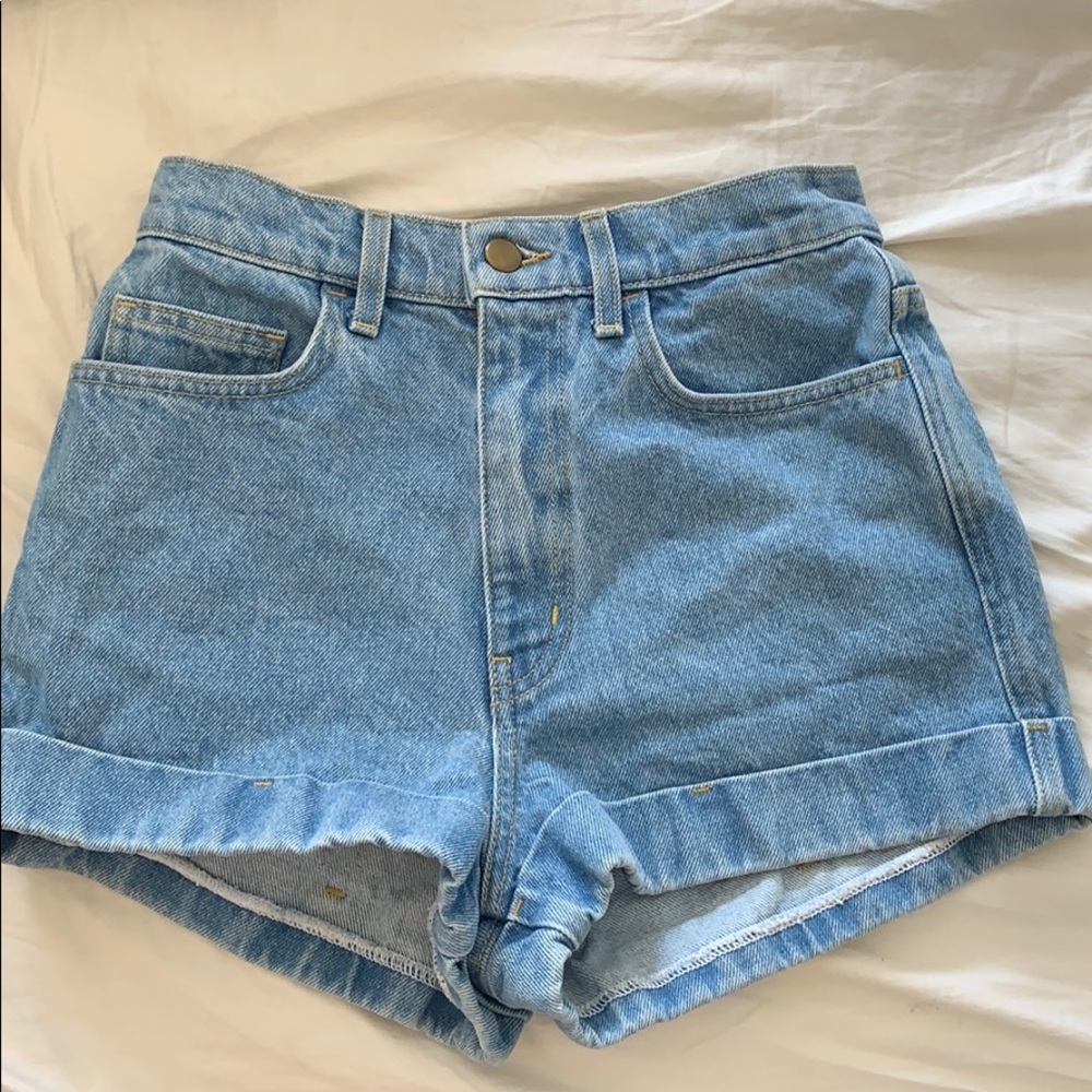 American apparel denim shorts
